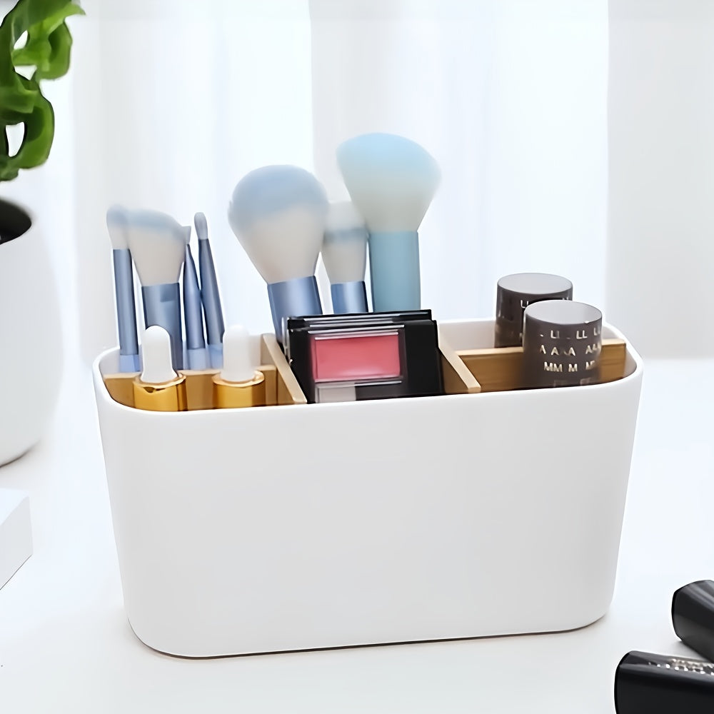 Storage Box for Bathroom Durable Toothbrush Holder | Divided Freestanding Bathroom Storage Box for Electric Toothbrushes