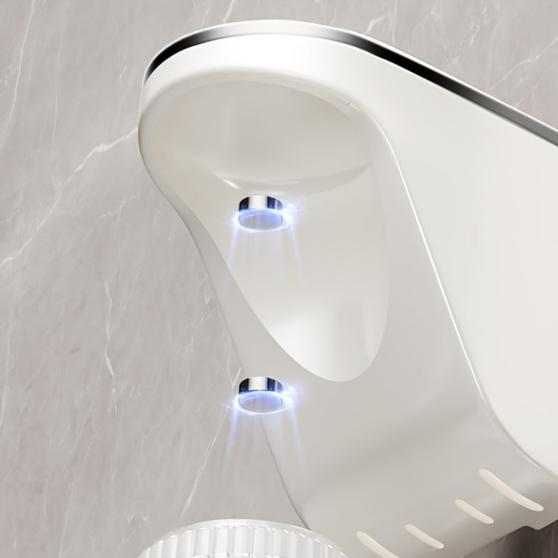 Magnetic Wall-Mounted Toothbrush and Toothpaste Holder with Rinse Cup - No Drilling Required, Ideal for Bathroom Organization, Plastic Construction