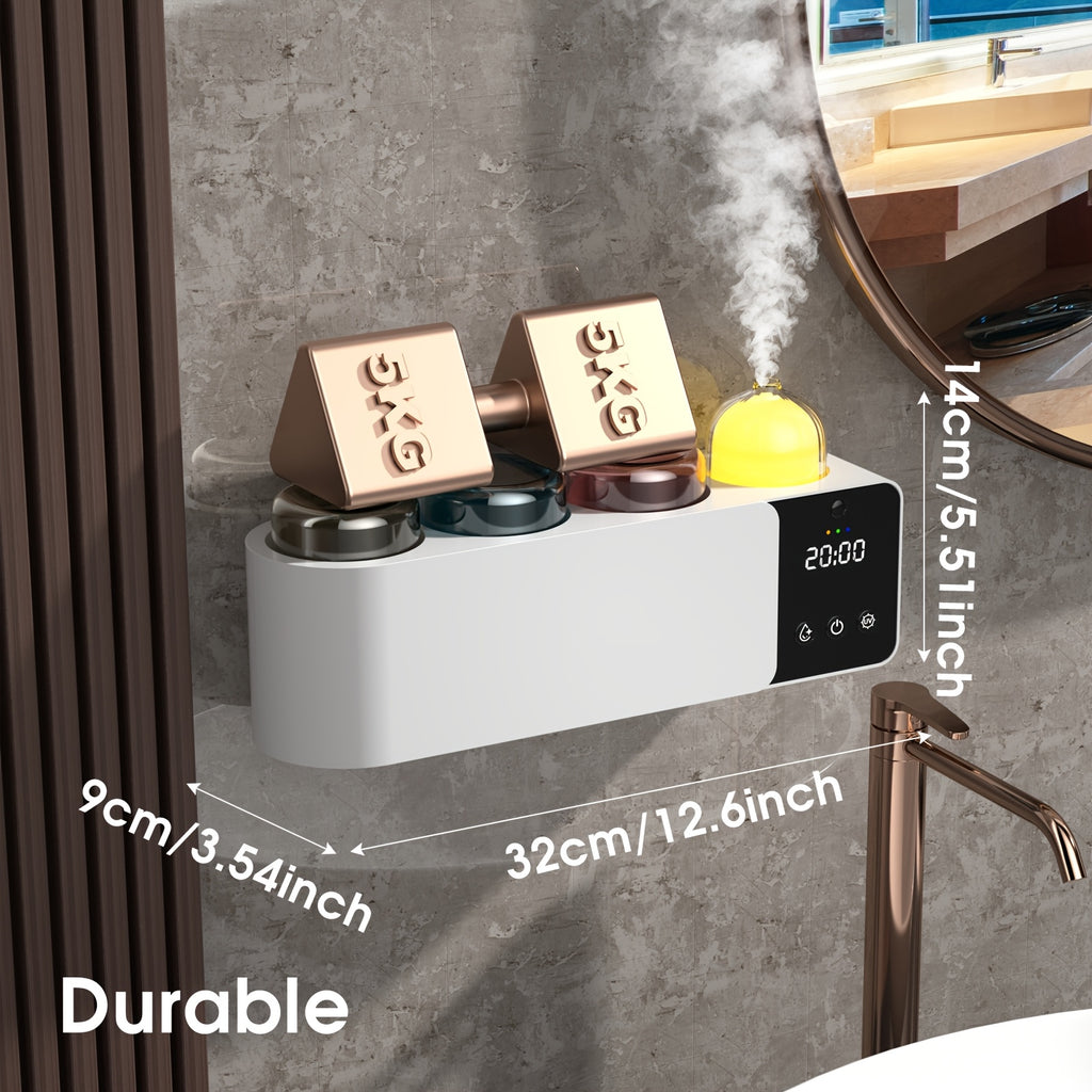 Toothbrush Holders with UV Toothbrush, Aromatherapy Diffuser & LRNight Light -4-Hour Smart Cruise Disinfection