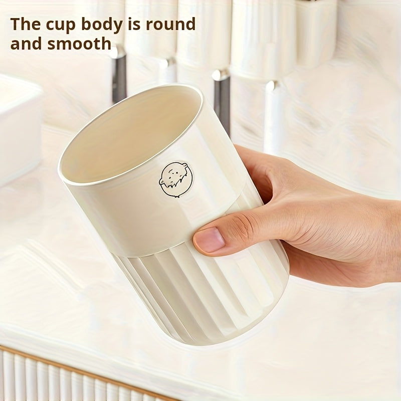 1pc of Elegant Cream White Toothbrush Holder for Two Or Four Cups, a Wall-Mounted Toothpaste Holder
