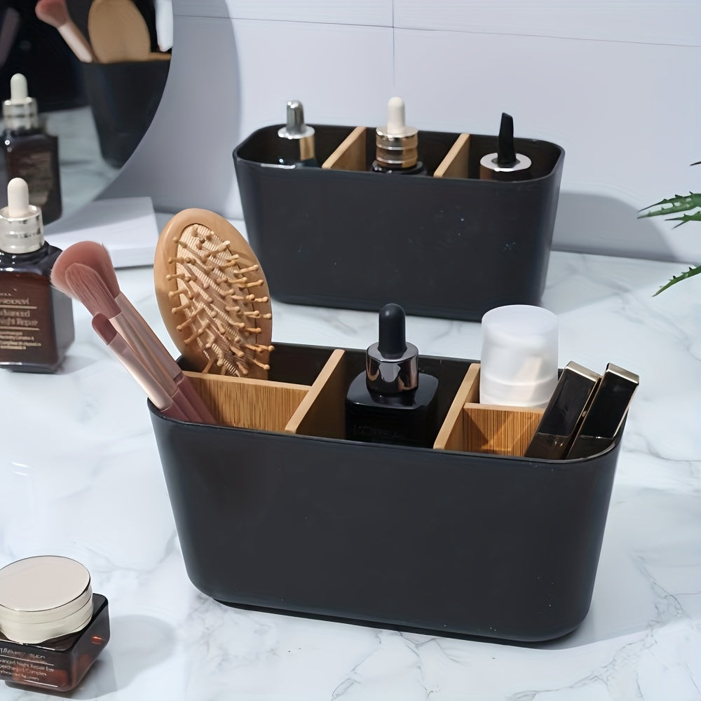Storage Box for Bathroom Durable Toothbrush Holder | Divided Freestanding Bathroom Storage Box for Electric Toothbrushes