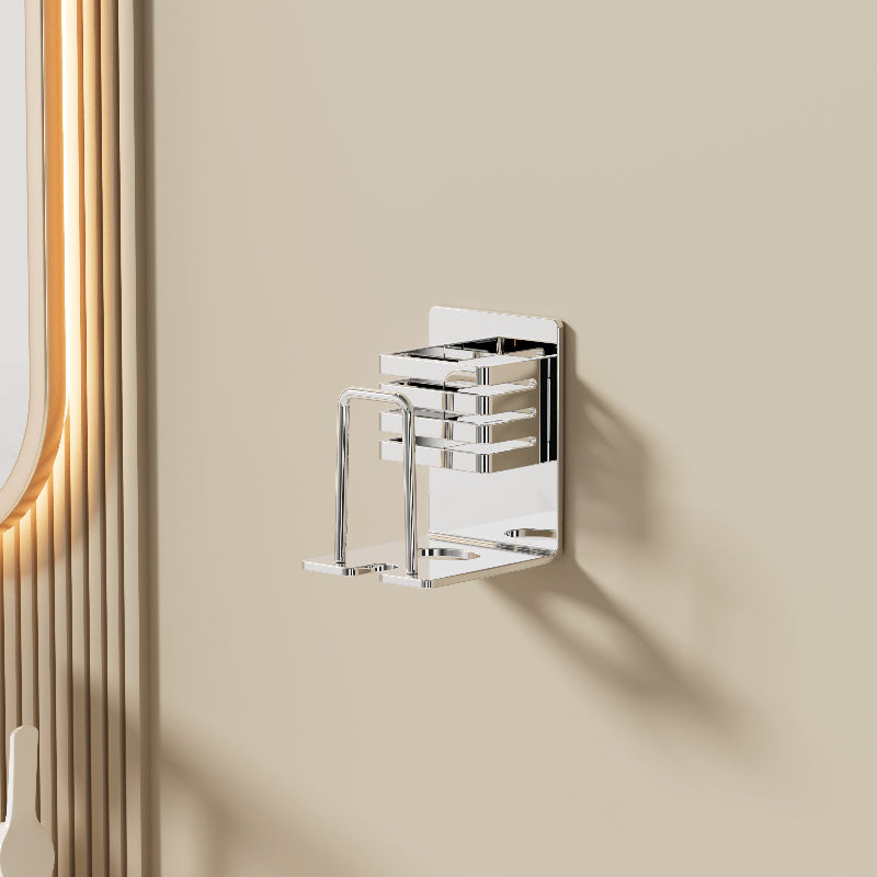 304 Stainless Steel Toothbrush Holder Designed for Wall Mounting in The Bathroom, a No-Drill Storage Solution for Toothpaste And Toothbrushes That Saves Space And Keeps Things Tidy
