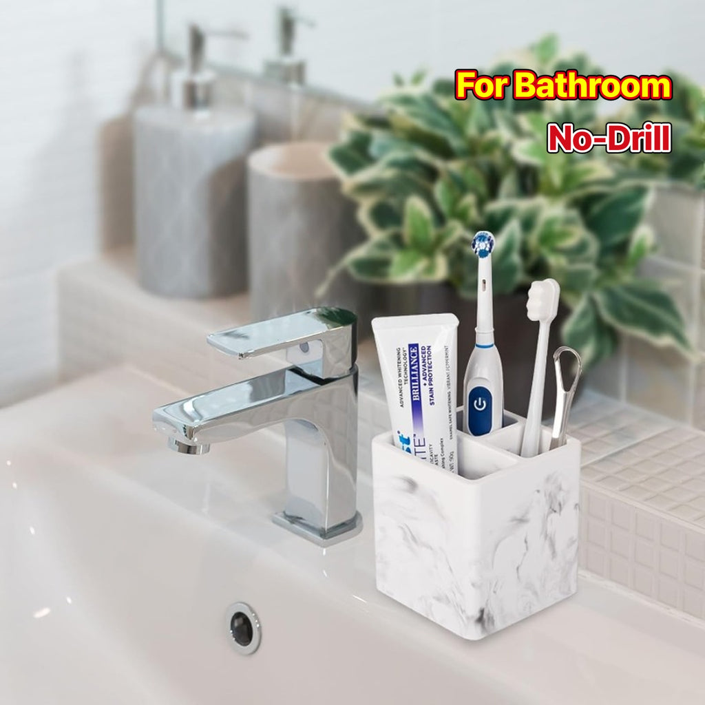 Silicone Toiletry Storage Box, Minimalist Multifunctional Integrated Toothbrush Holder, Bathroom Countertop Storage Tray, No-Drill Wall-Mounted for Home Travel Convenience