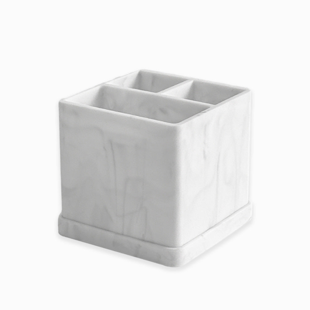 Silicone Toiletry Storage Box, Minimalist Multifunctional Integrated Toothbrush Holder, Bathroom Countertop Storage Tray, No-Drill Wall-Mounted for Home Travel Convenience