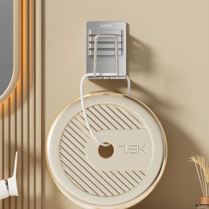 304 Stainless Steel Toothbrush Holder Designed for Wall Mounting in The Bathroom, a No-Drill Storage Solution for Toothpaste And Toothbrushes That Saves Space And Keeps Things Tidy