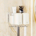 1pc of Elegant Cream White Toothbrush Holder for Two Or Four Cups, a Wall-Mounted Toothpaste Holder