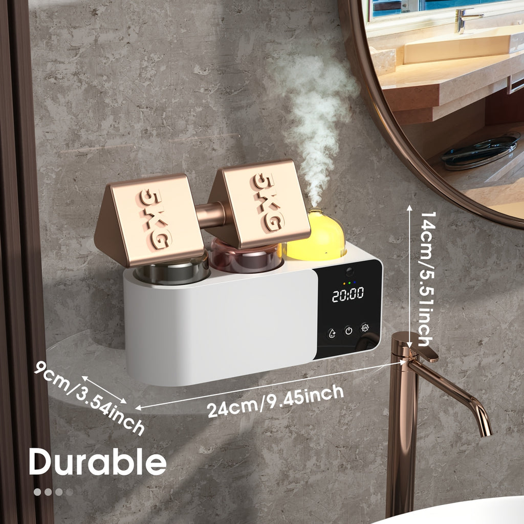 Toothbrush Holders with UV Toothbrush, Aromatherapy Diffuser & LRNight Light -4-Hour Smart Cruise Disinfection