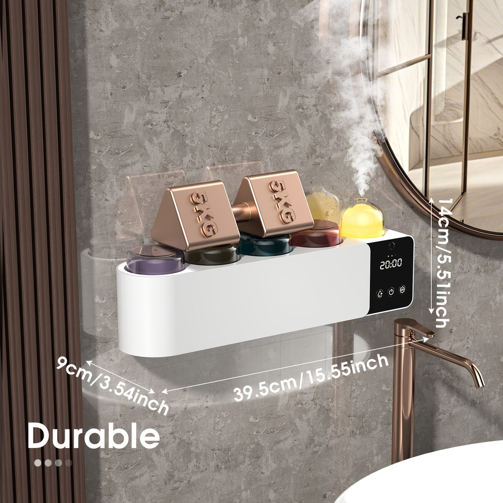 Toothbrush Holders with UV Toothbrush, Aromatherapy Diffuser & LRNight Light -4-Hour Smart Cruise Disinfection